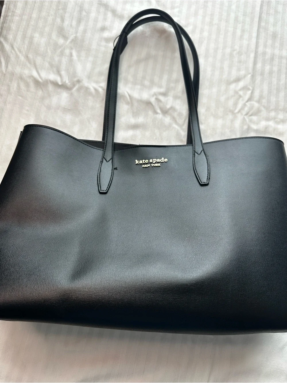 Kate Spade All Day Large Leather Tote Bag Black